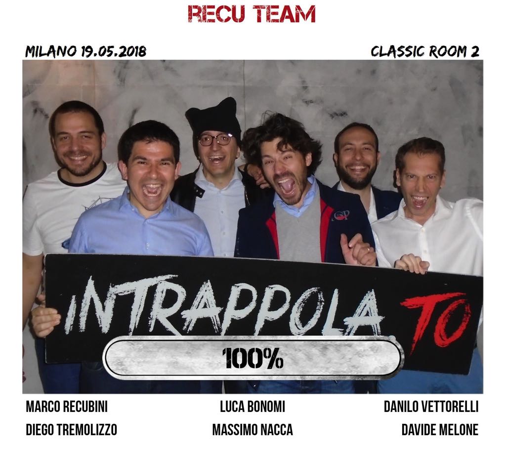Il gruppo recu team è fuggito dalla nostra escape room Extended Room
