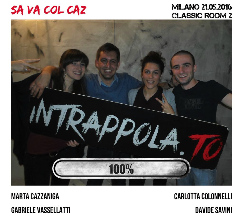 Il gruppo sa va col caz è fuggito dalla nostra escape room Extended Room