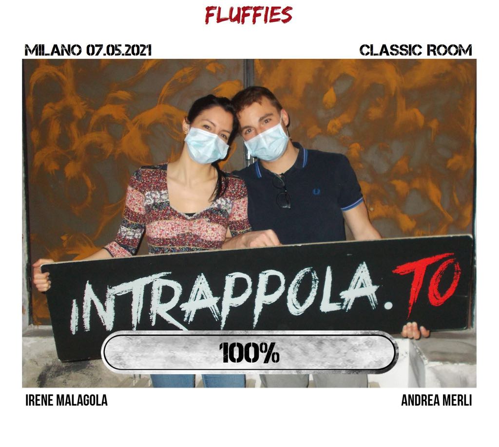 Il gruppo fluffies è fuggito dalla nostra escape room Classic Room