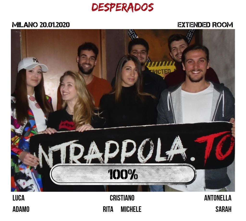Il gruppo desperados è fuggito dalla nostra escape room Extended Room