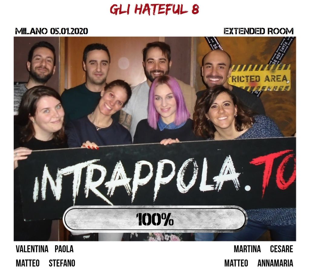 Il gruppo gli hateful 8 è fuggito dalla nostra escape room Extended Room