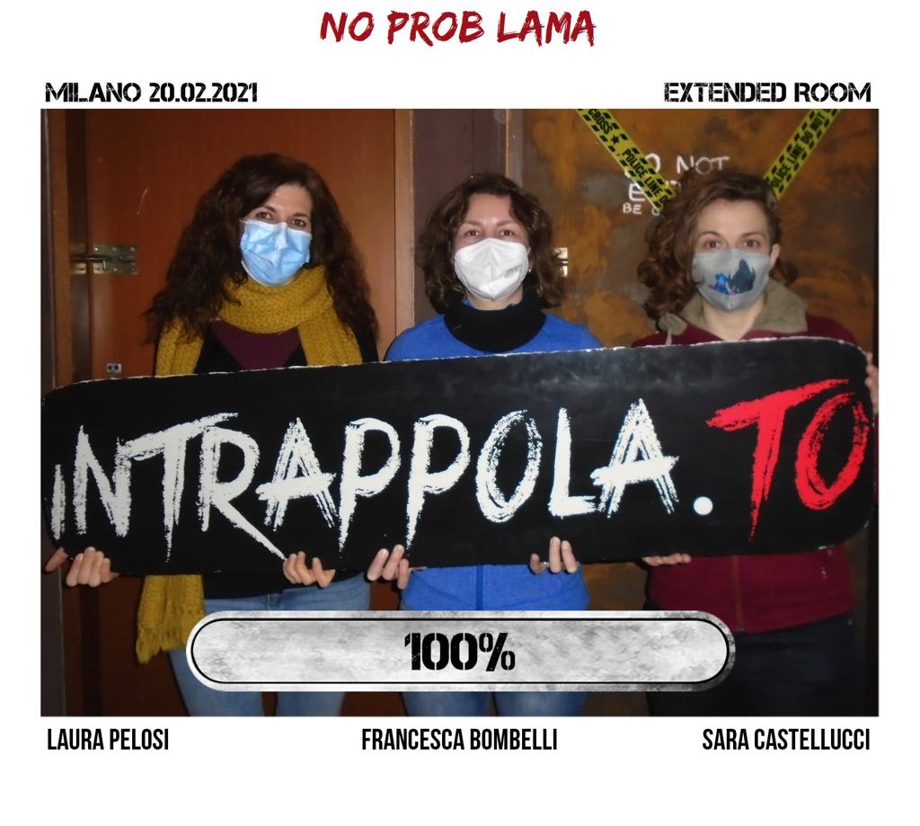 Il gruppo no prob lama è fuggito dalla nostra escape room Extended Room