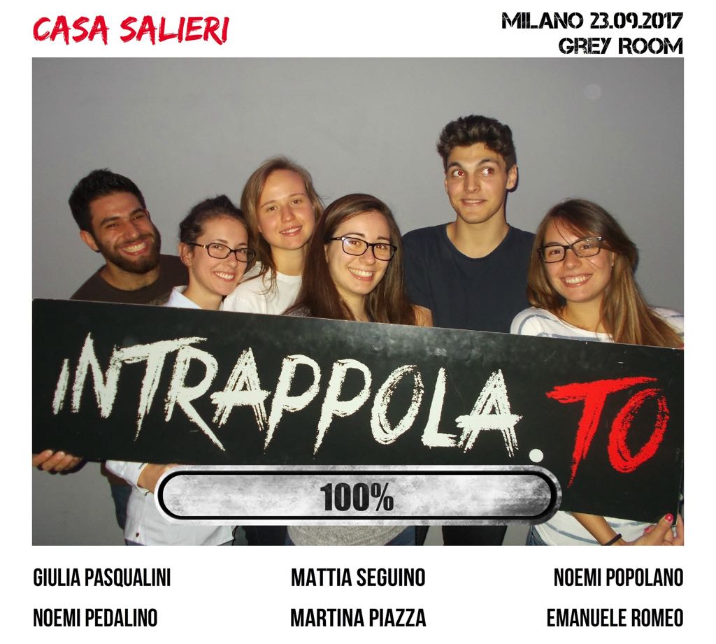 Il gruppo CASA SALIERI è fuggito dalla nostra escape room Grey Room