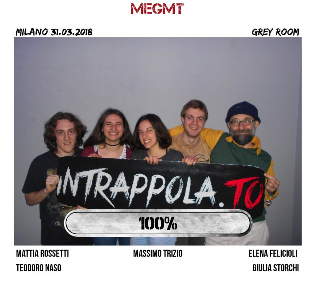 Il gruppo Megmt è fuggito dalla nostra escape room Grey Room