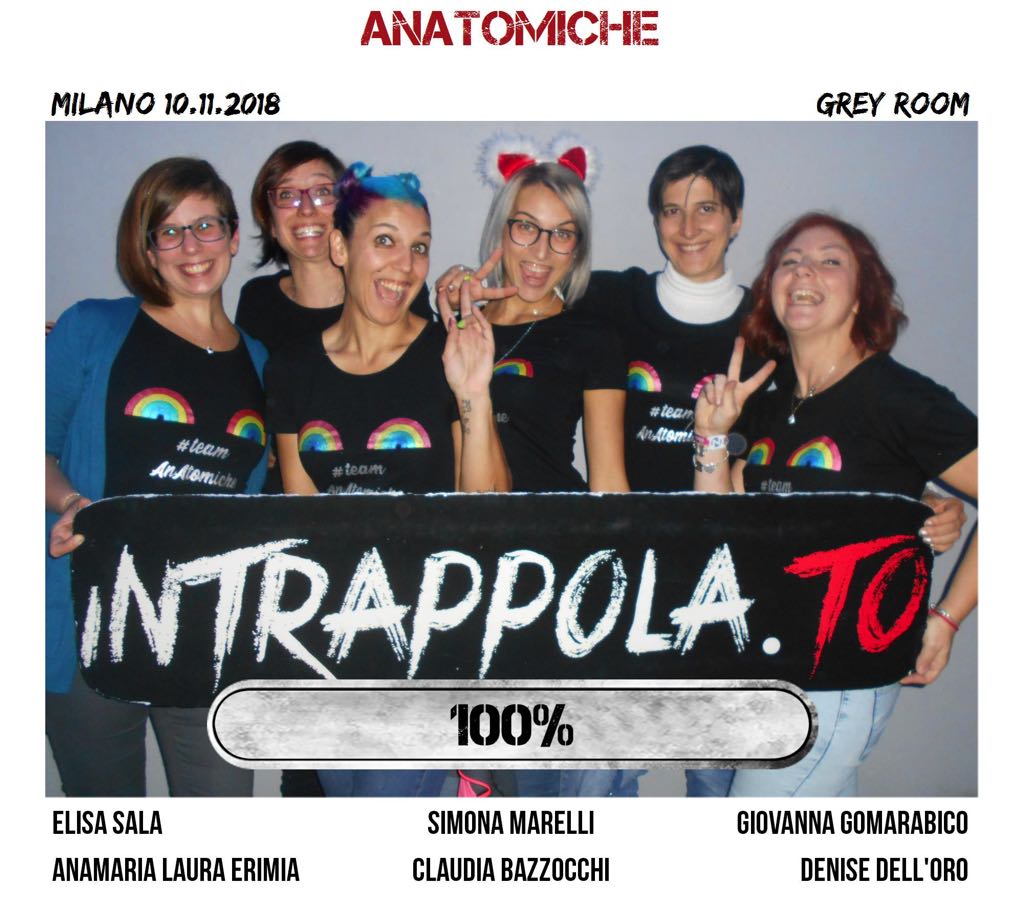 Il gruppo anatomiche è fuggito dalla nostra escape room Grey Room