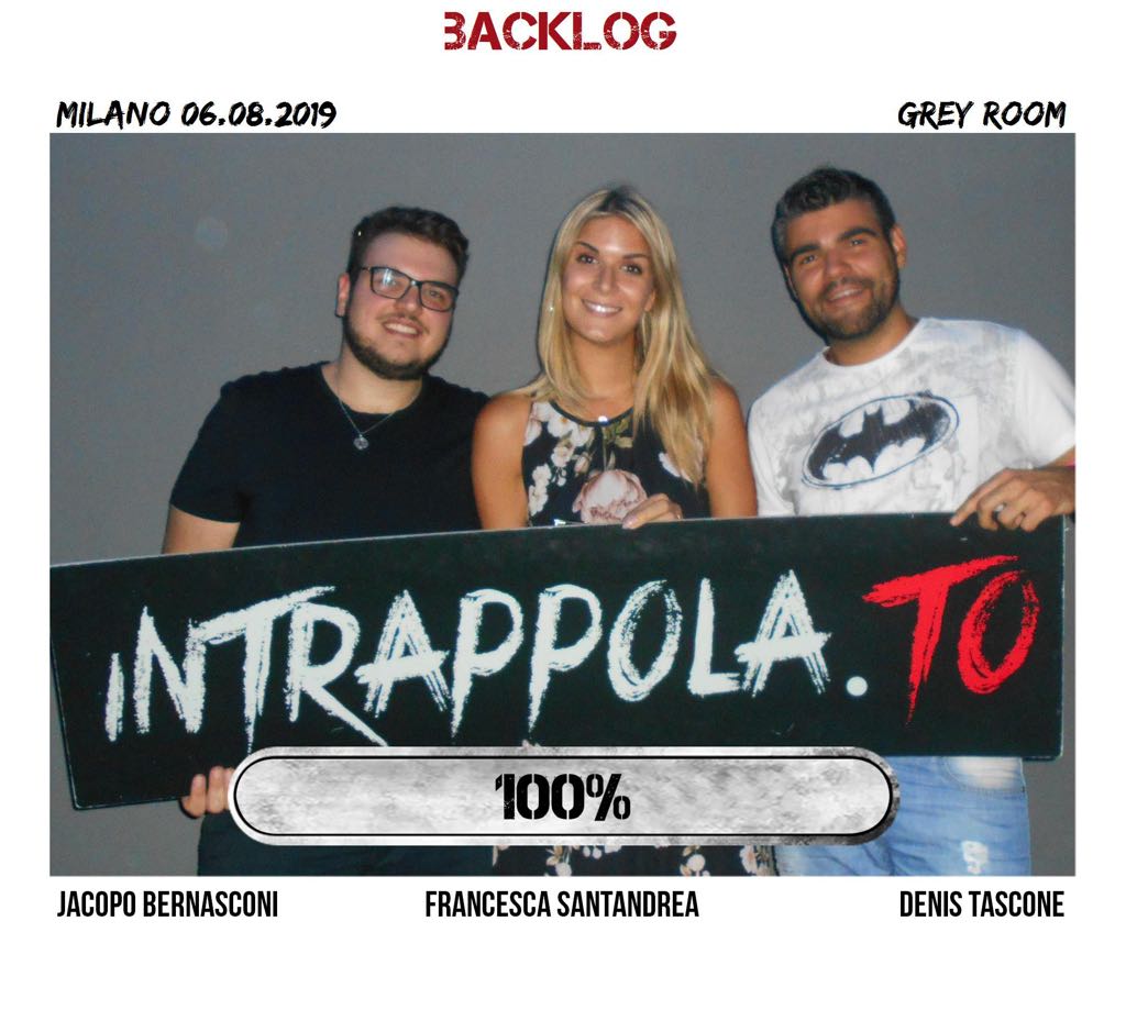 Il gruppo backlog è fuggito dalla nostra escape room Grey Room