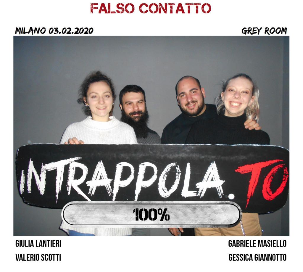 Il gruppo falso contatto è fuggito dalla nostra escape room Grey Room