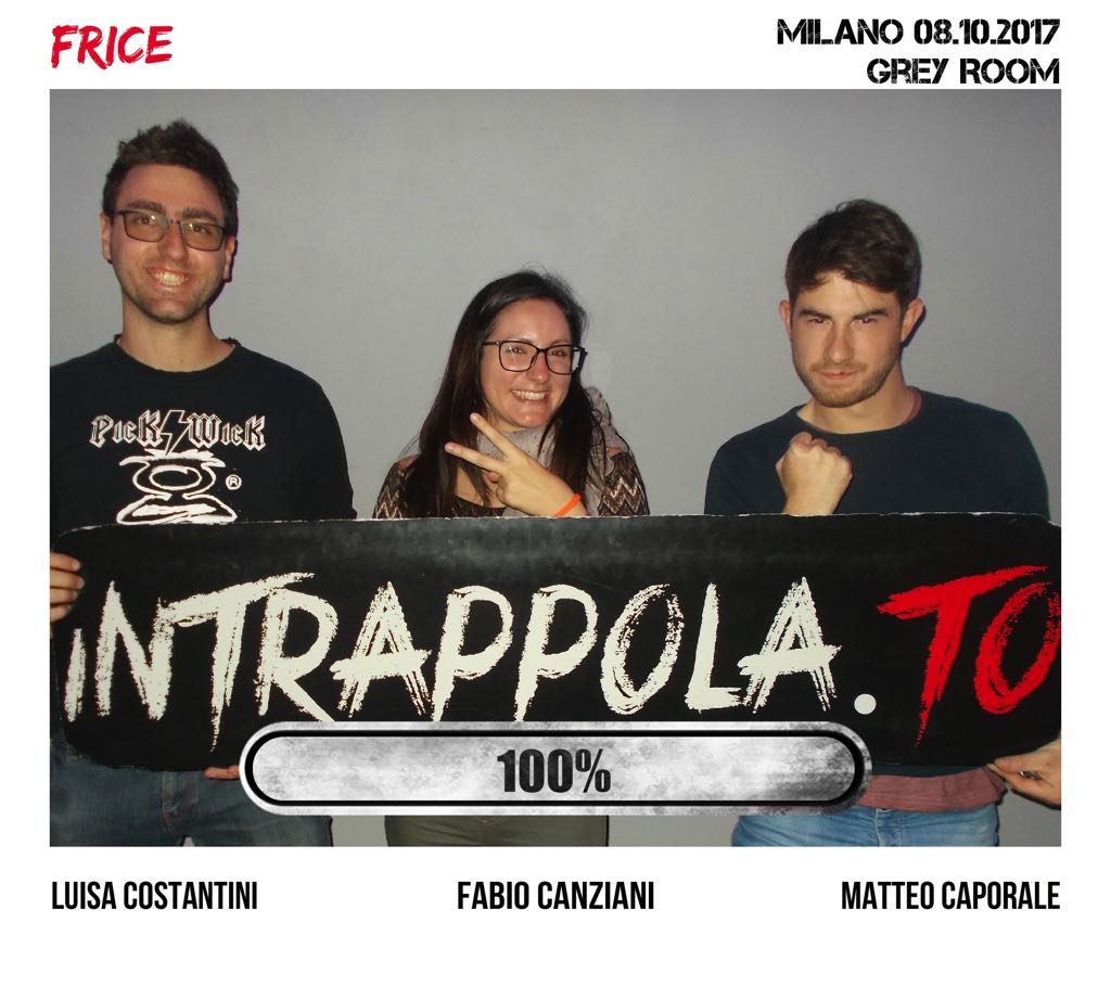 Il gruppo frice è fuggito dalla nostra escape room Grey Room