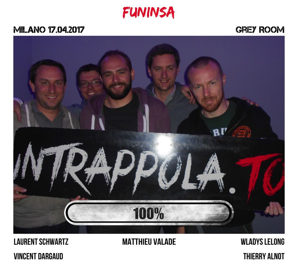 Il gruppo funinsa è fuggito dalla nostra escape room Grey Room