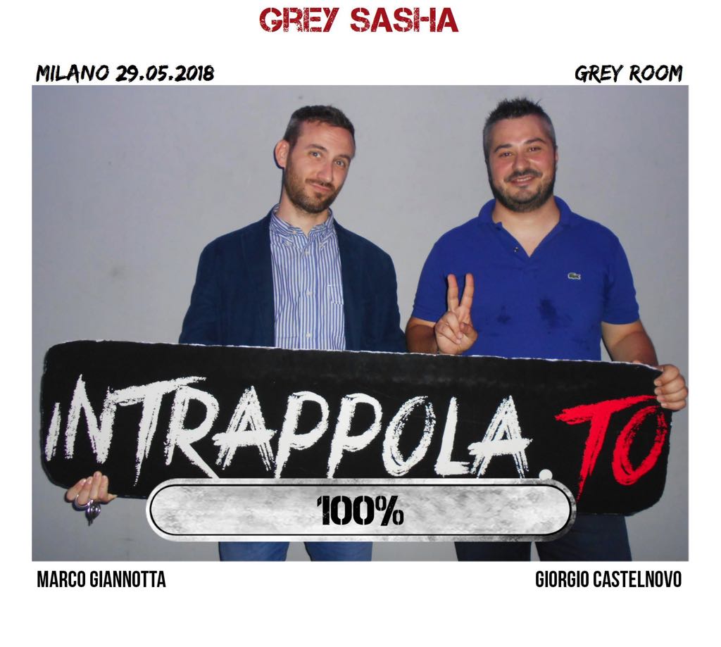 Il gruppo grey sasha è fuggito dalla nostra escape room Grey Room