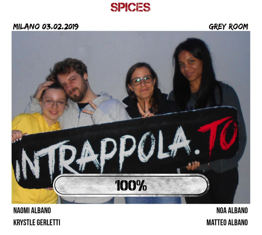 Il gruppo spices è fuggito dalla nostra escape room Grey Room