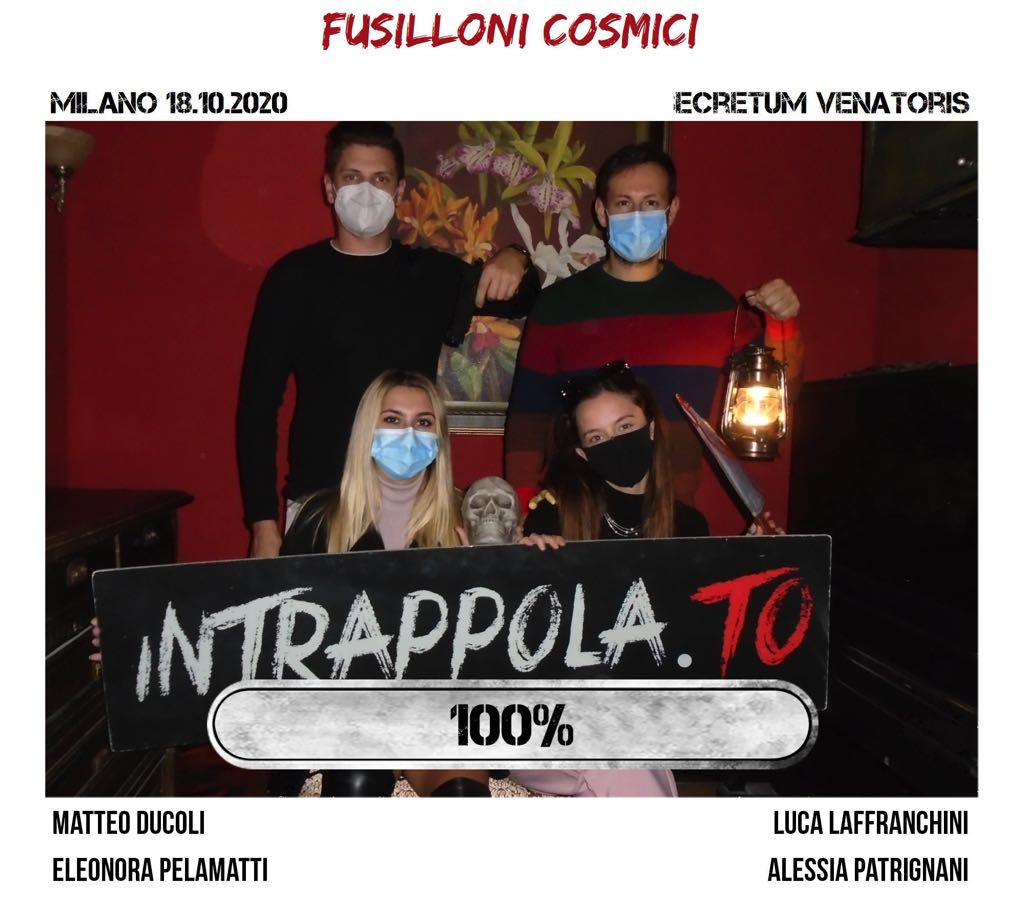 Il gruppo fusilloni cosmici è fuggito dalla nostra escape room Secretum Venatoris