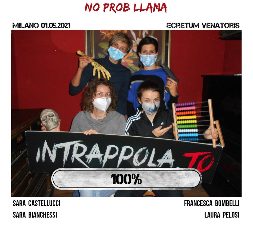 Il gruppo no prob llama è fuggito dalla nostra escape room Secretum Venatoris