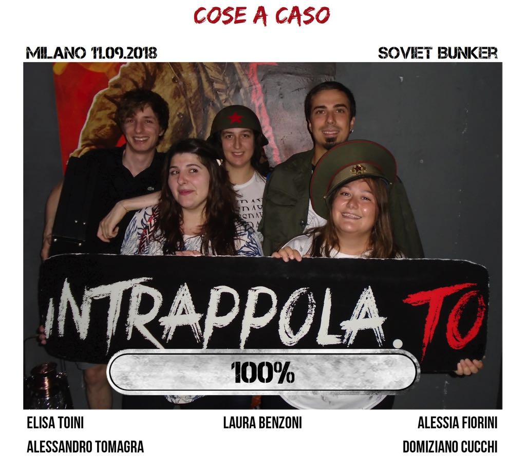 Il gruppo Cose a caso è fuggito dalla nostra escape room Soviet Bunker