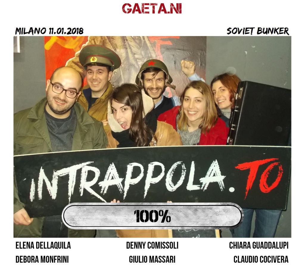 Il gruppo Gaeta.ni è fuggito dalla nostra escape room Soviet Bunker