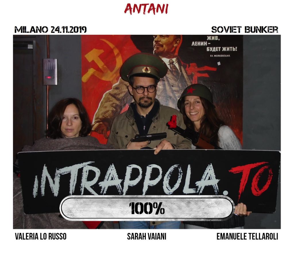 Il gruppo antani è fuggito dalla nostra escape room Soviet Bunker