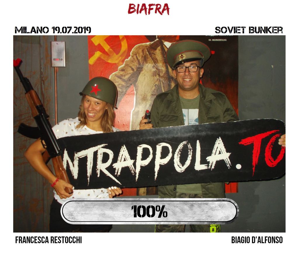 Il gruppo biafra è fuggito dalla nostra escape room Soviet Bunker