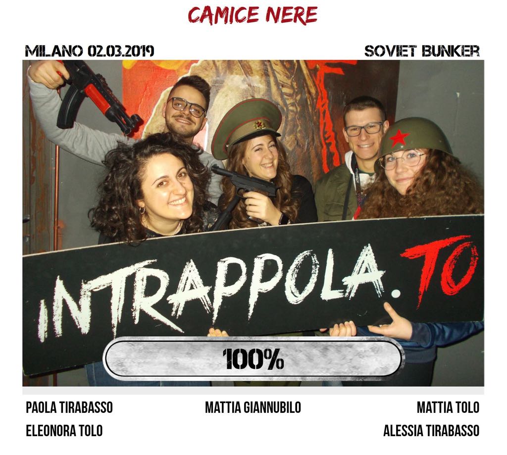 Il gruppo camice nere è fuggito dalla nostra escape room Soviet Bunker