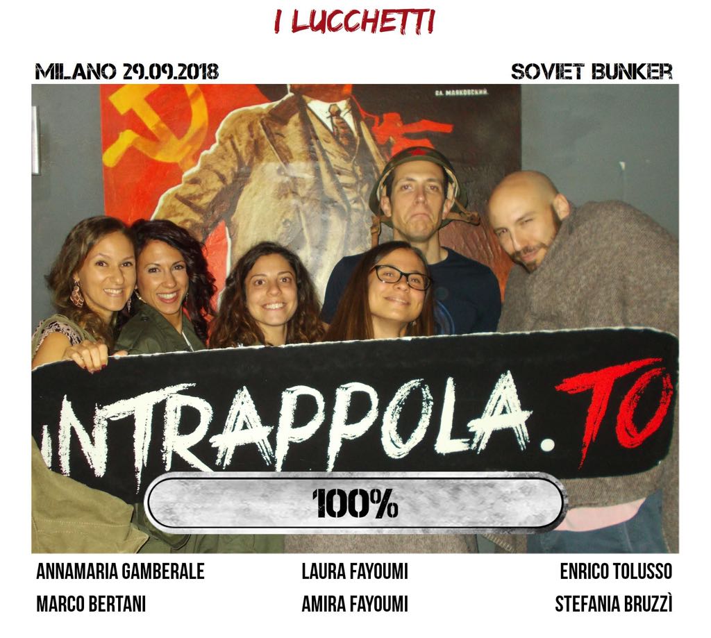 Il gruppo i lucchetti è fuggito dalla nostra escape room Soviet Bunker
