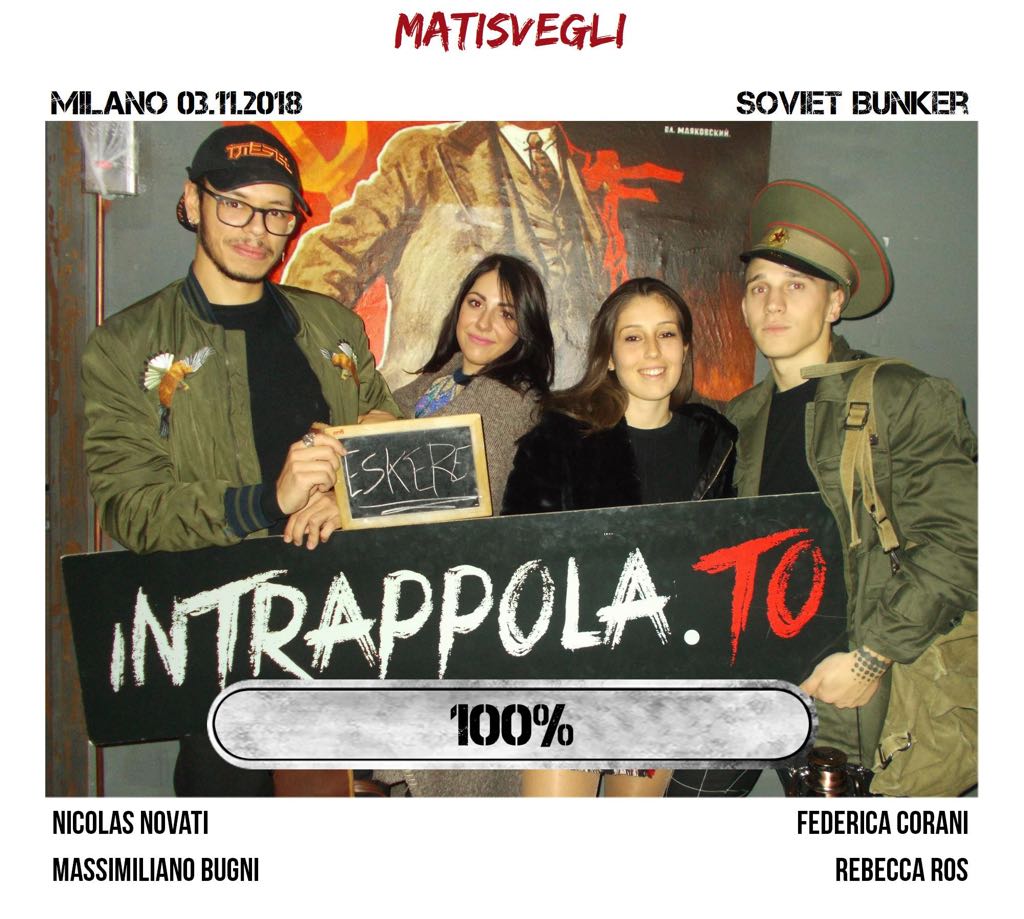 Il gruppo matisvegli è fuggito dalla nostra escape room Soviet Bunker