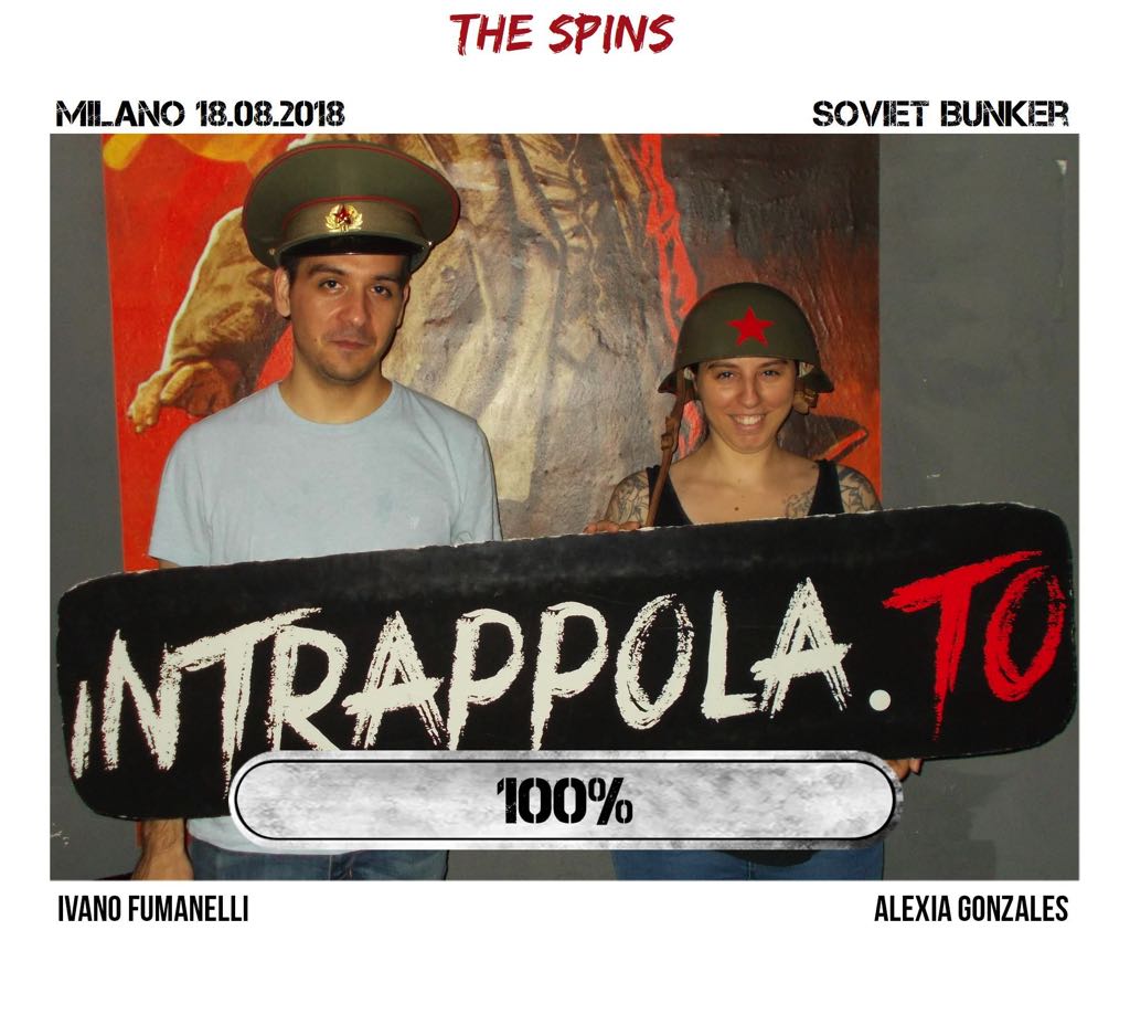 Il gruppo the spins è fuggito dalla nostra escape room Soviet Bunker