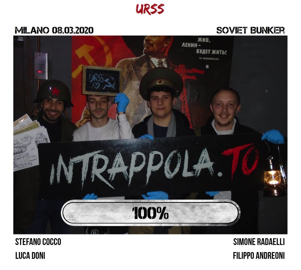 Il gruppo urss è fuggito dalla nostra escape room Soviet Bunker