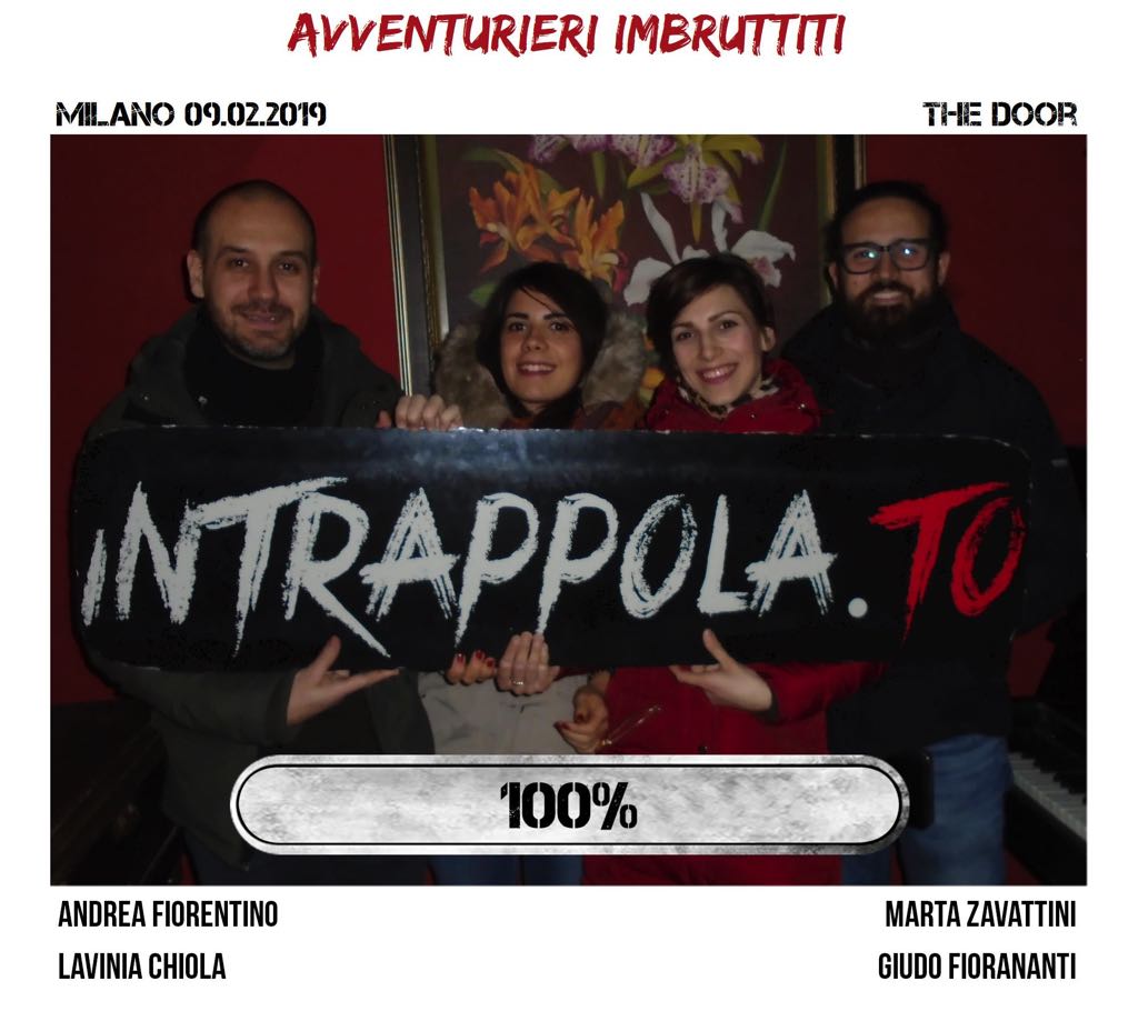 Il gruppo Avventurieri Imbruttiti è fuggito dalla nostra escape room Secretum Venatoris