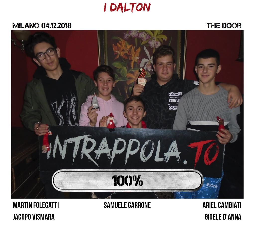 Il gruppo I Dalton è fuggito dalla nostra escape room Secretum Venatoris