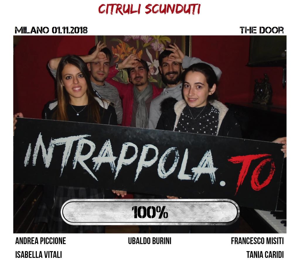 Il gruppo citruli scunduti è fuggito dalla nostra escape room Secretum Venatoris