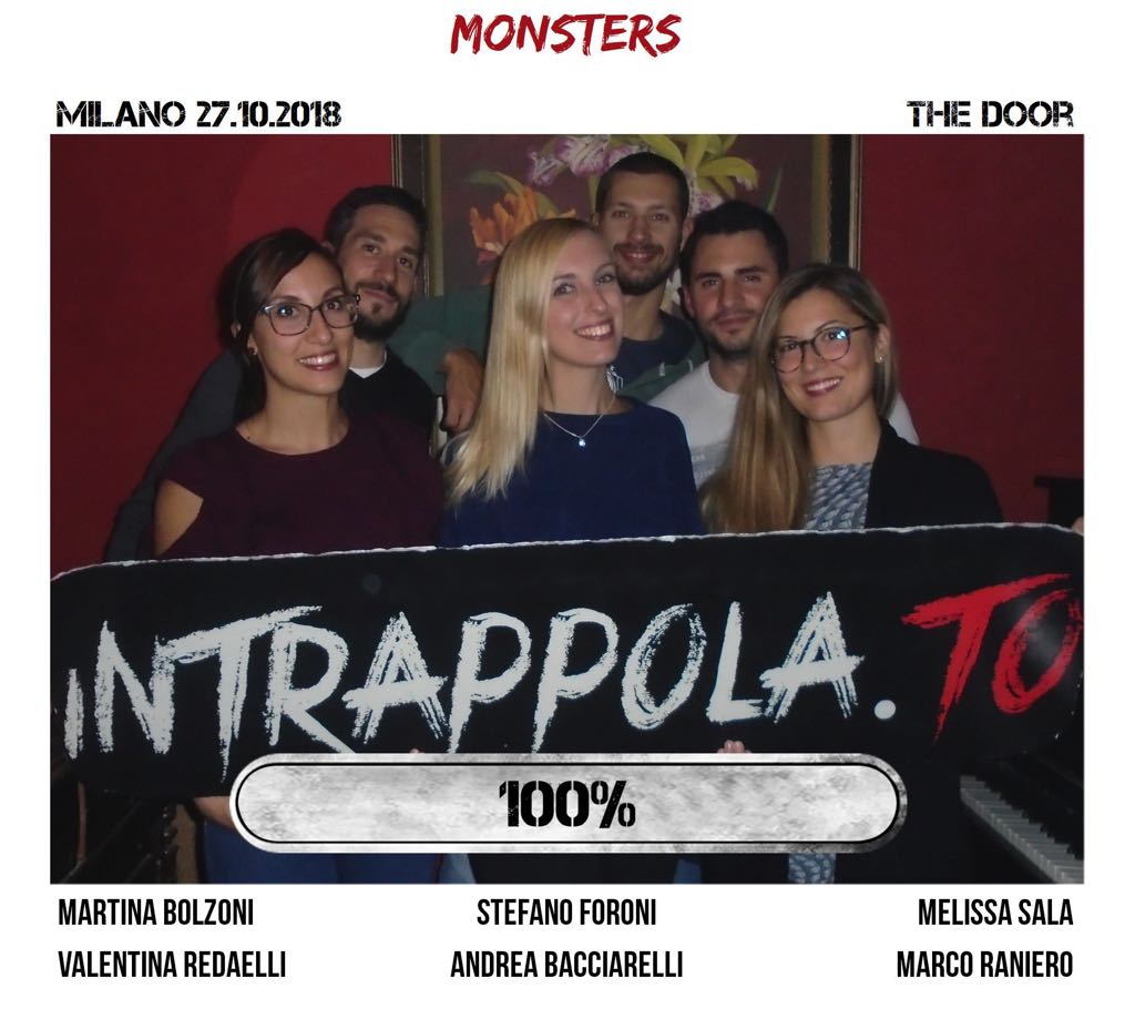 Il gruppo monsters è fuggito dalla nostra escape room Secretum Venatoris