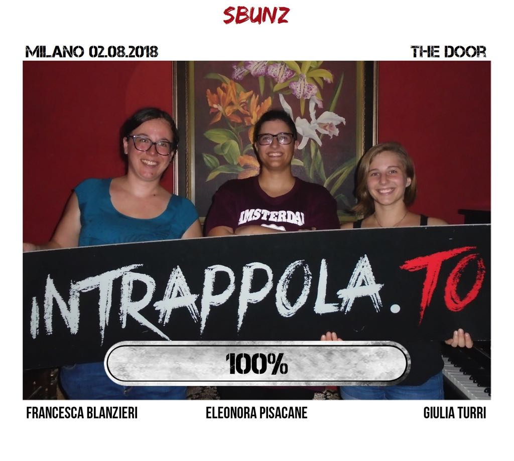 Il gruppo sbunz è fuggito dalla nostra escape room Secretum Venatoris