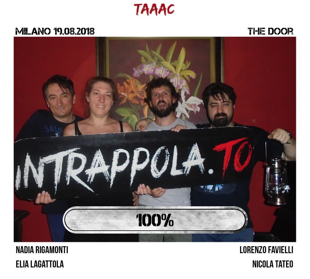 Il gruppo taaac è fuggito dalla nostra escape room Secretum Venatoris