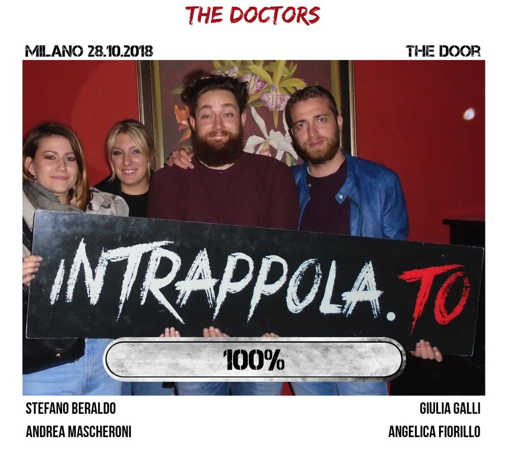 Il gruppo the doctors è fuggito dalla nostra escape room Secretum Venatoris