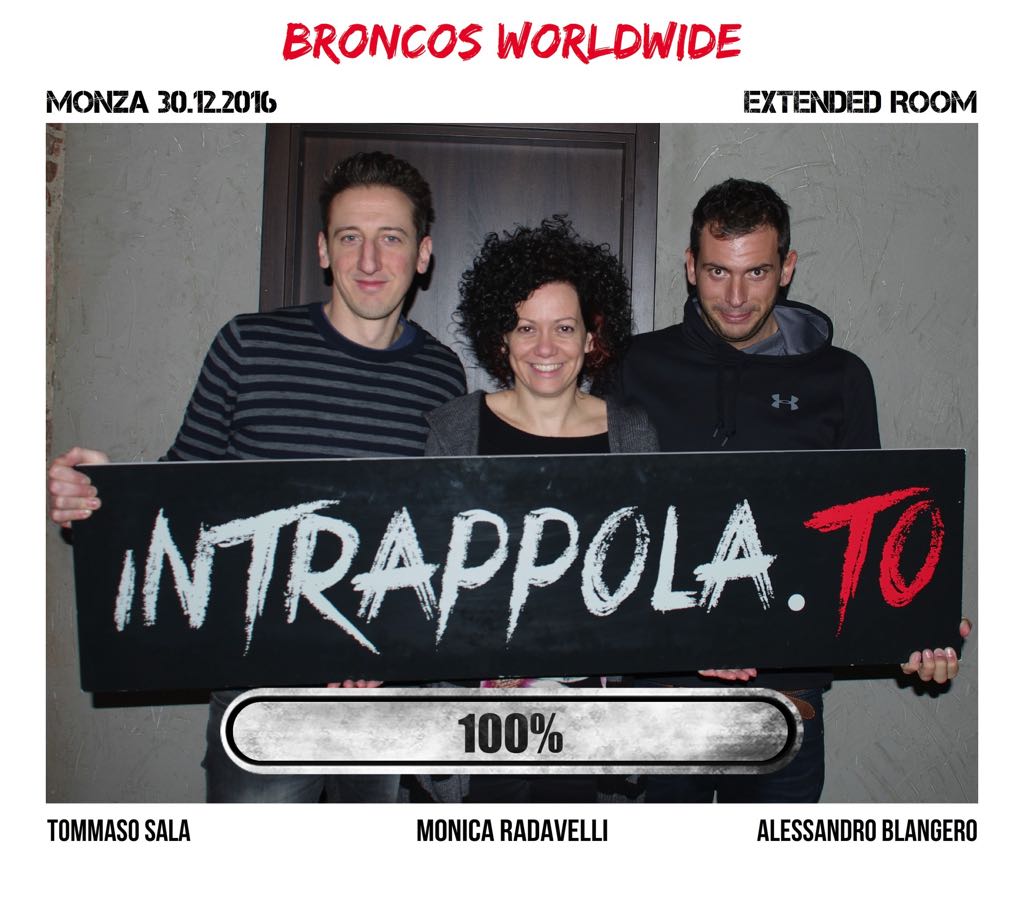 Il gruppo Broncos Worldwide è fuggito dalla nostra escape room Extended Room