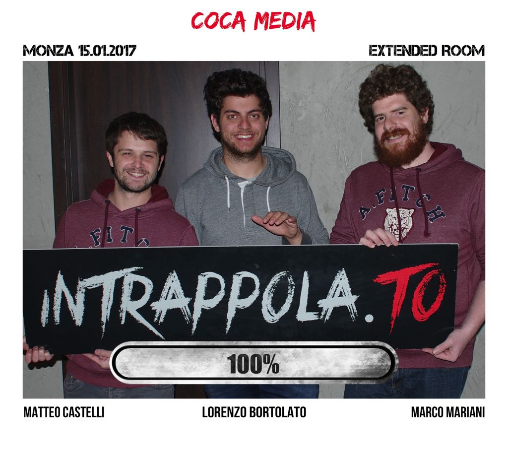 Il gruppo Coca Media è fuggito dalla nostra escape room Extended Room