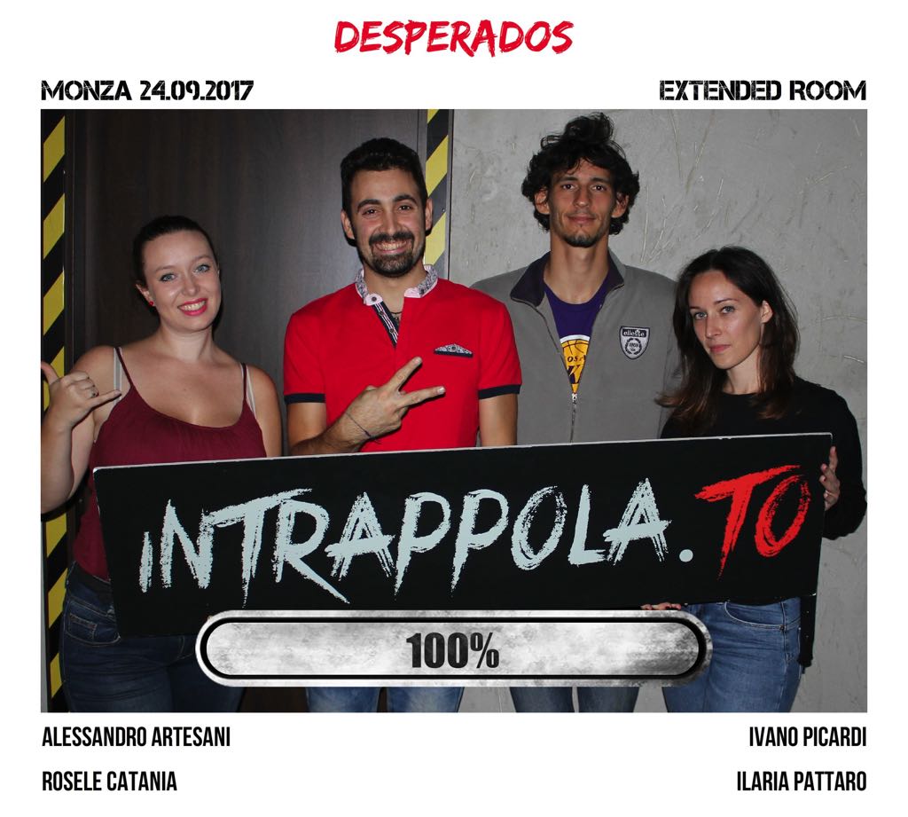 Il gruppo Desperados è fuggito dalla nostra escape room Extended Room