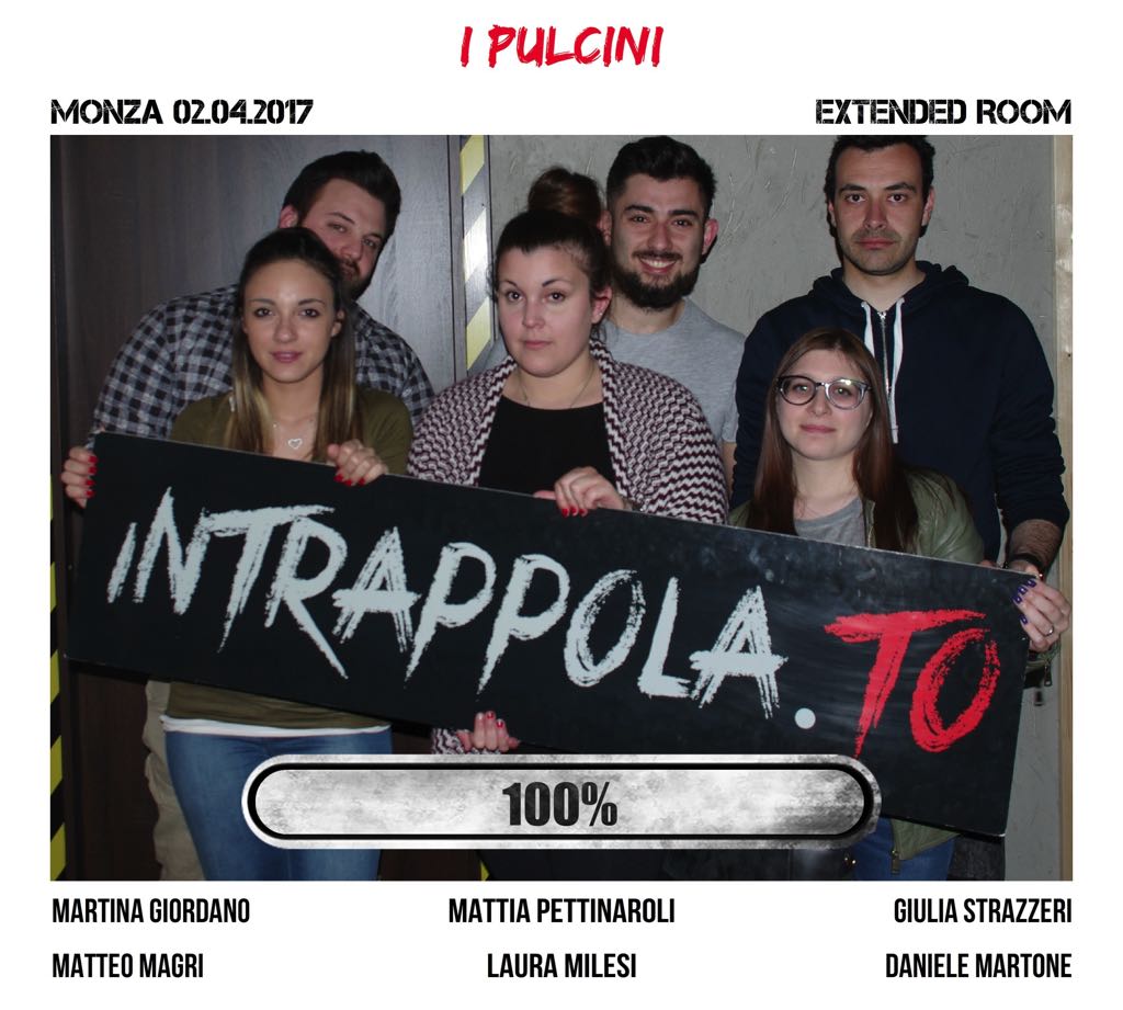 Il gruppo I pulcini è fuggito dalla nostra escape room Extended Room