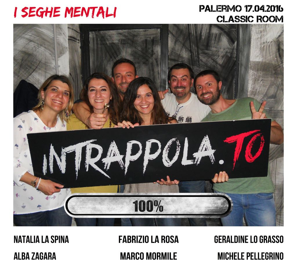 Il gruppo I seghe mentali è fuggito dalla nostra escape room Classic Room