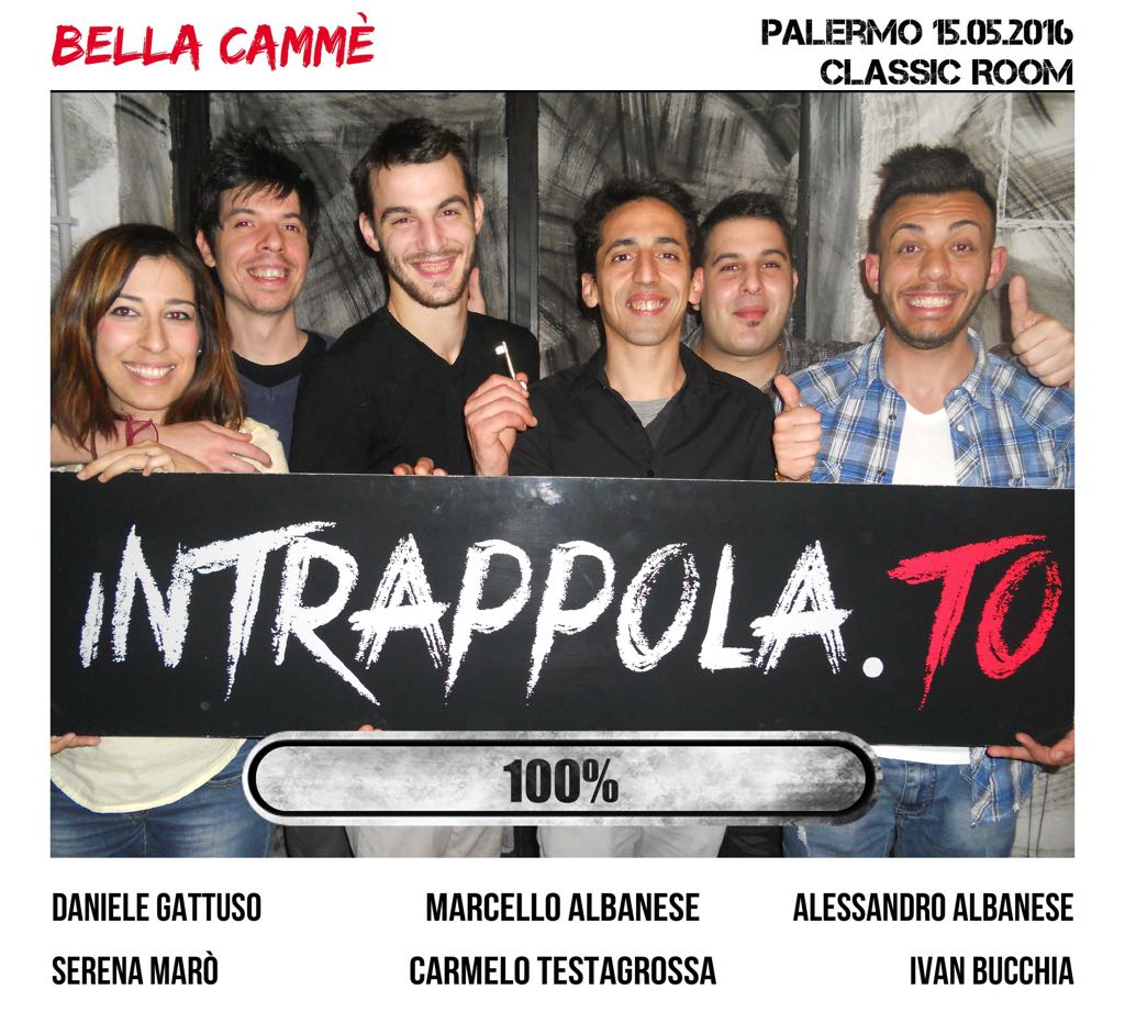Il gruppo bella cammè è fuggito dalla nostra escape room Classic Room