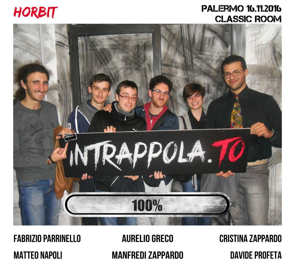 Il gruppo horbit è fuggito dalla nostra escape room Classic Room