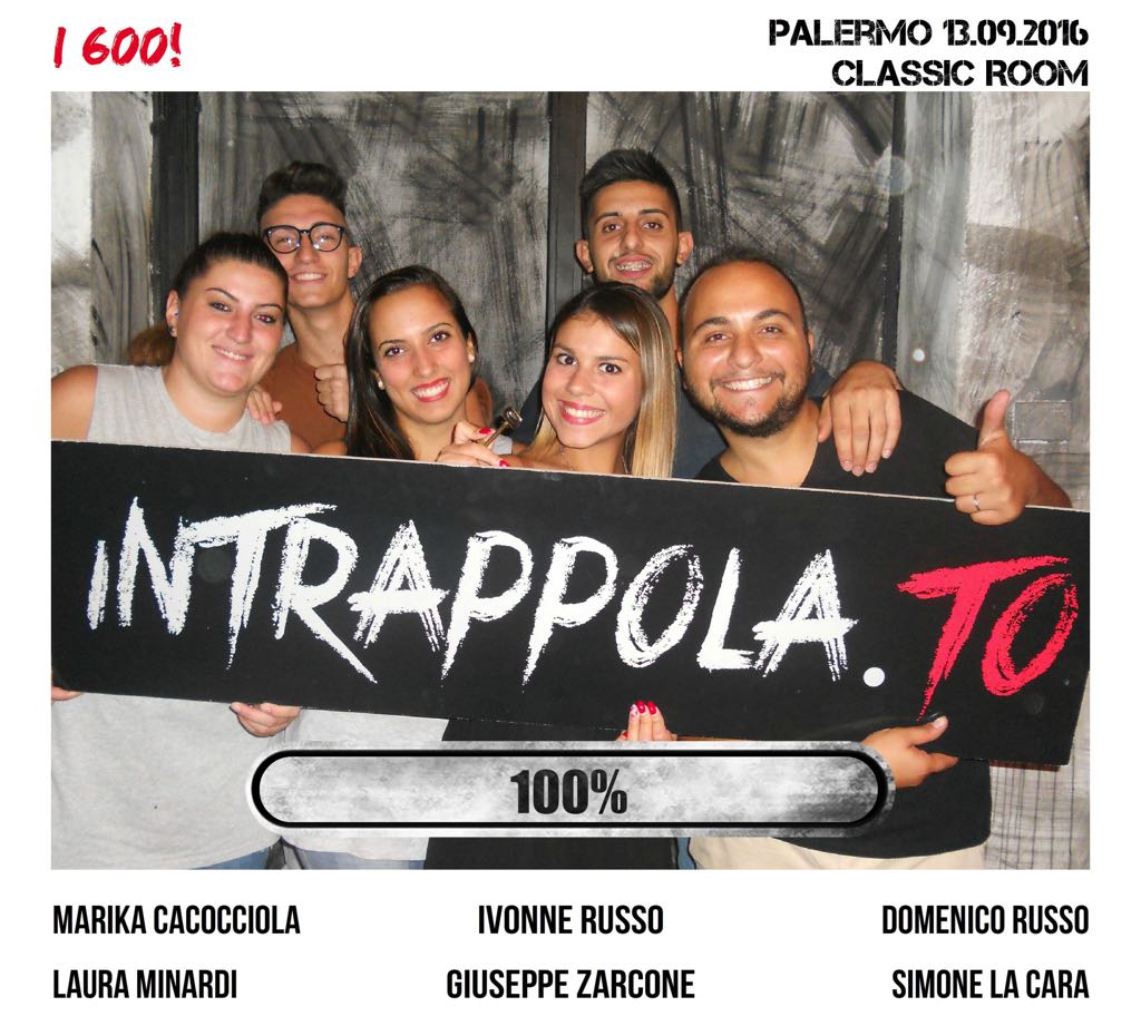 Il gruppo i 600! è fuggito dalla nostra escape room Classic Room