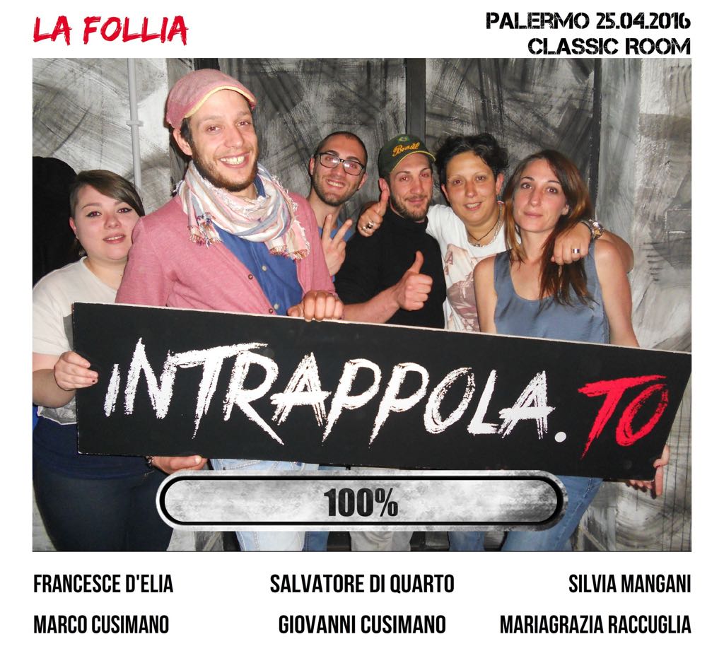 Il gruppo  è fuggito dalla nostra escape room Classic Room