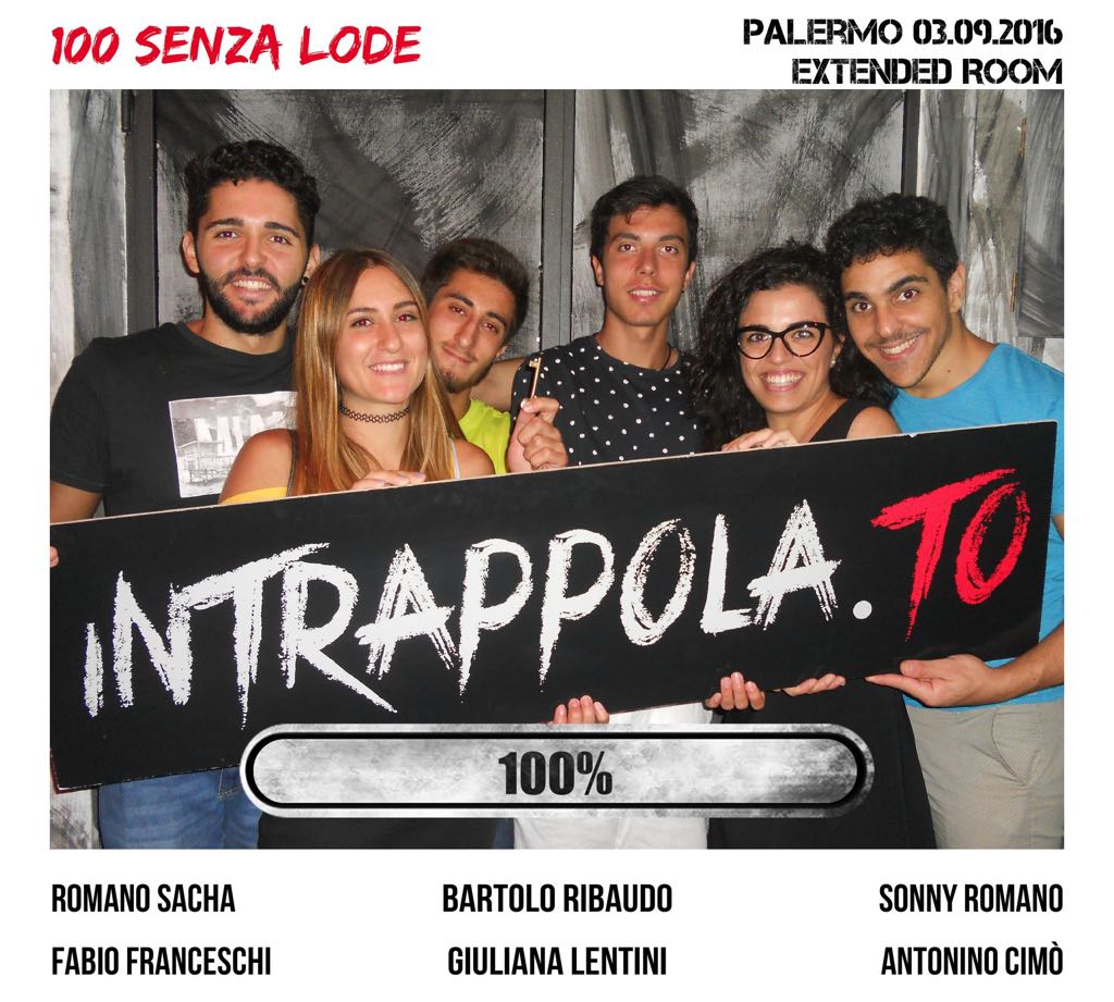Il gruppo 100 senza lode è fuggito dalla nostra escape room Extended Room