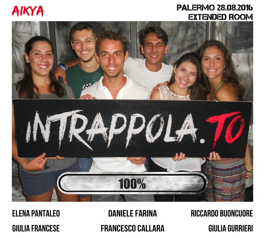 Il gruppo Aikya è fuggito dalla nostra escape room Extended Room