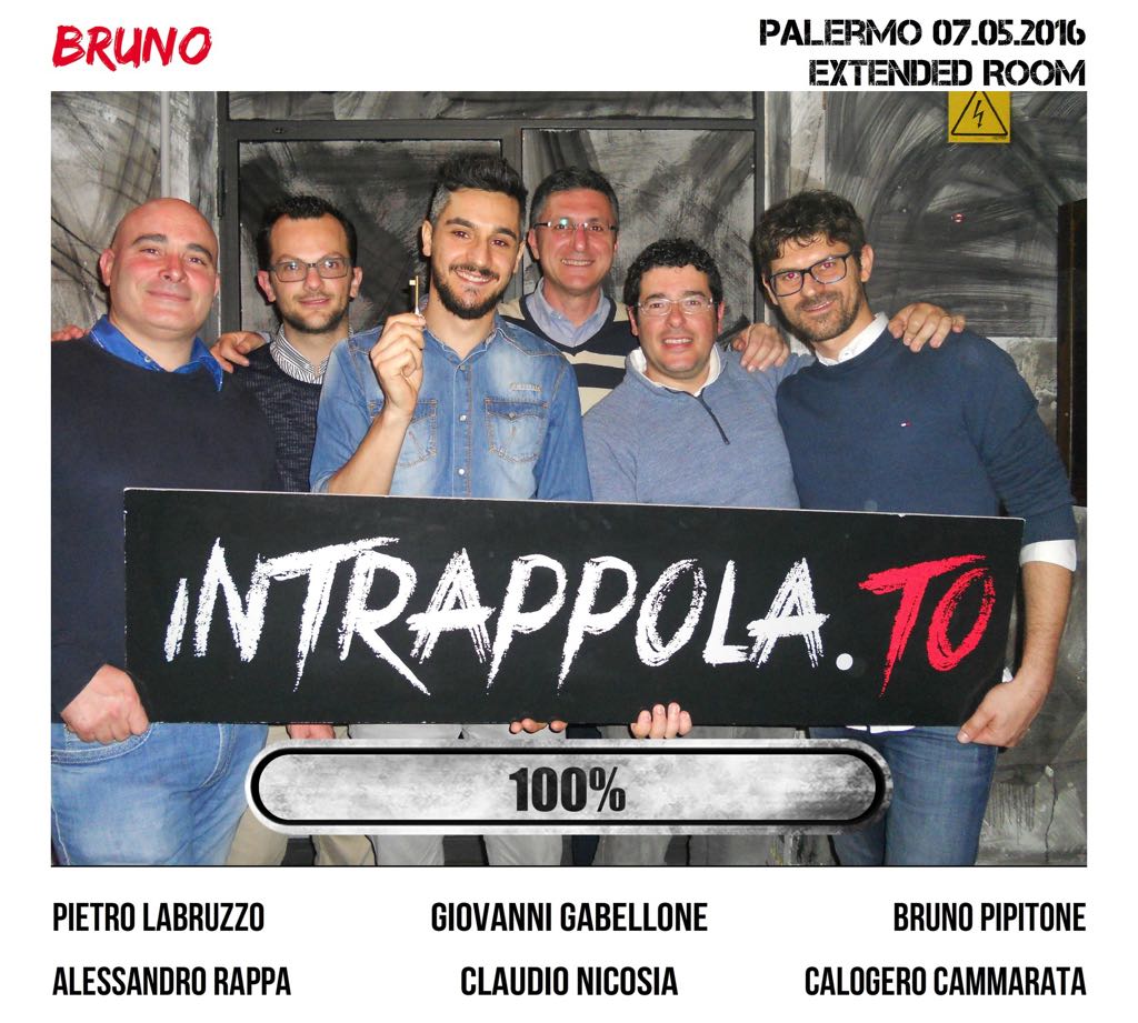 Il gruppo BRUNO è fuggito dalla nostra escape room Extended Room
