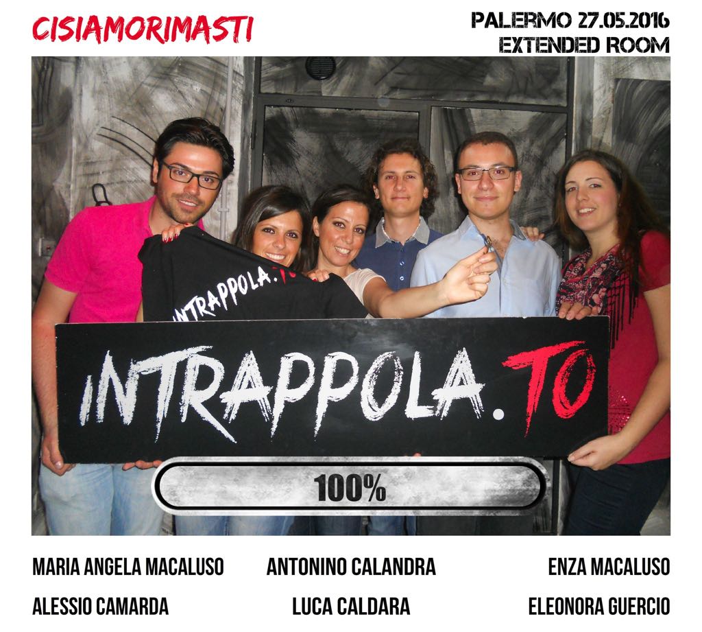 Il gruppo Cisiamorimasti è fuggito dalla nostra escape room Extended Room