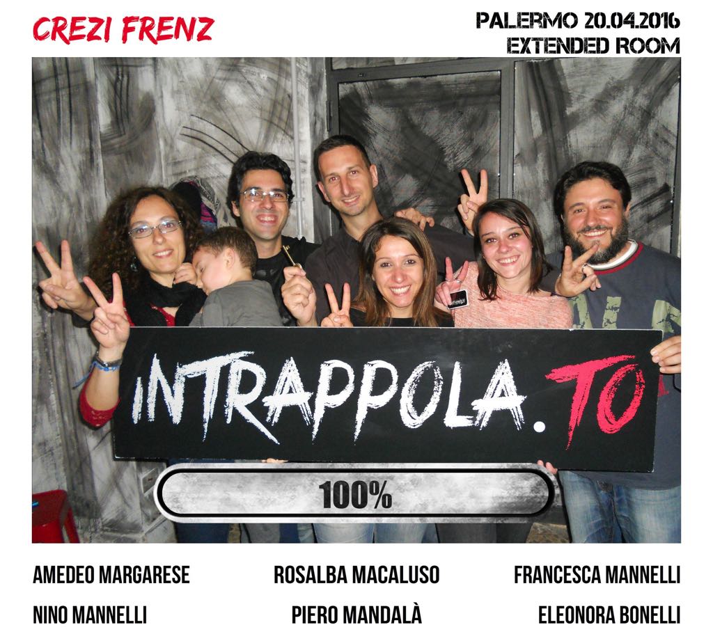 Il gruppo Crezi Frenz è fuggito dalla nostra escape room Extended Room