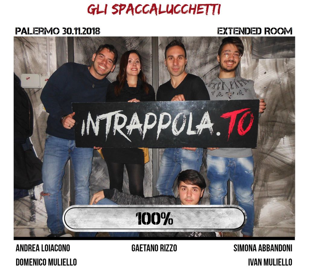 Il gruppo Gli Spaccalucchetti è fuggito dalla nostra escape room Extended Room