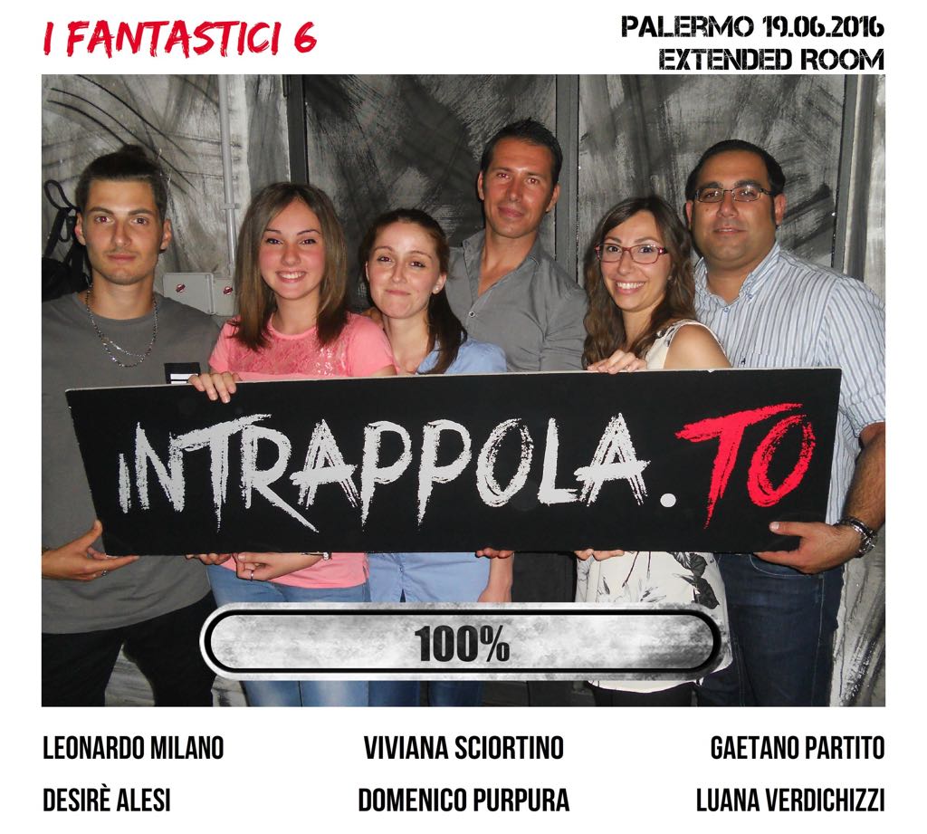 Il gruppo I fantastici 6 è fuggito dalla nostra escape room Extended Room