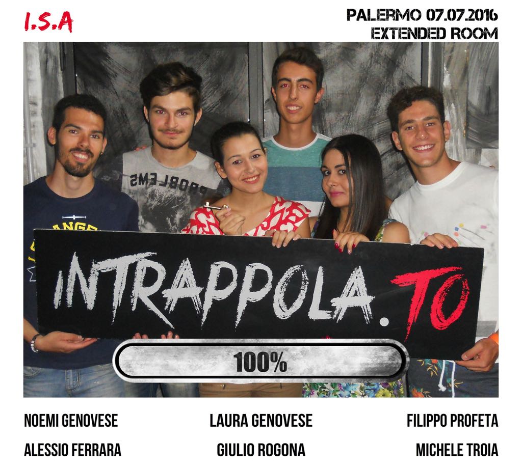 Il gruppo I.S.A è fuggito dalla nostra escape room Extended Room